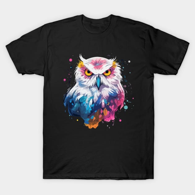 Snowy Owl Smiling T-Shirt by JH Mart
